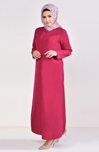 Abaya mit Reißverschluss 6026-10 Fuchsia 6026-10