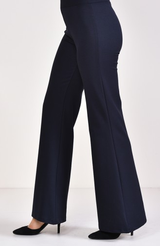 Gabardine Spanish Leg Pants 2300C-02 Dark Navy Blue 2300C-02