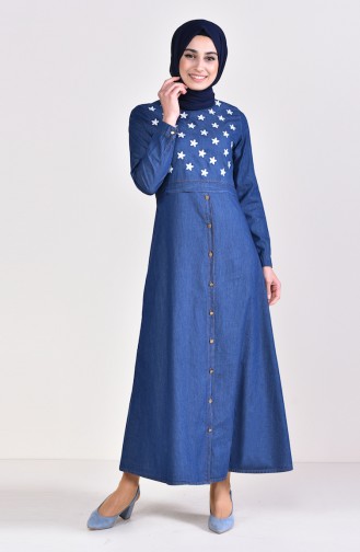 Robe Hijab Bleu Marine 6176-01