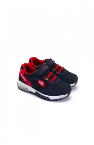 Slazenger Ege Chaussures Sport Pour Enfant Bleu Marine Rouge 80291