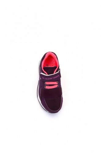 Slazenger Sport Kids Shoes Black Purple 80296