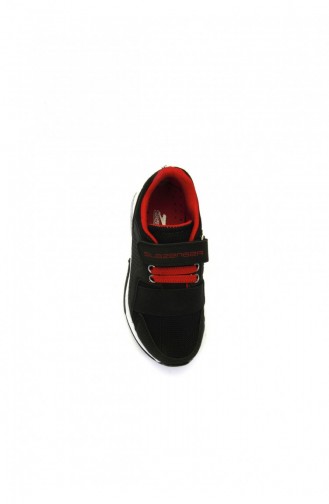 Slazenger Ela Spor Çocuk Ayakkabı Siyah Kırmızı