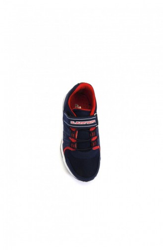 Slazenger Eos Chaussures Sport Pour Enfant Bleu Marine Rouge 80312