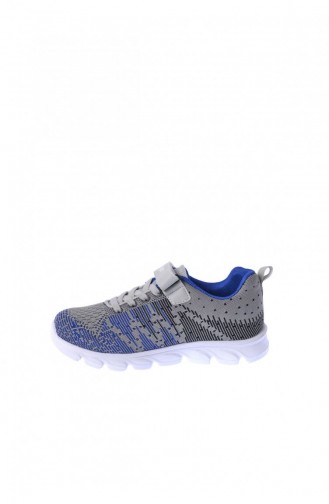 Slazenger Child Sport Shoe Gray Saks Blue 80156