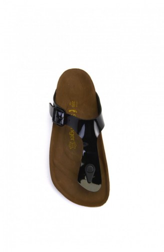 Slazenger Women´s Slippers Black Patent Leather 80561