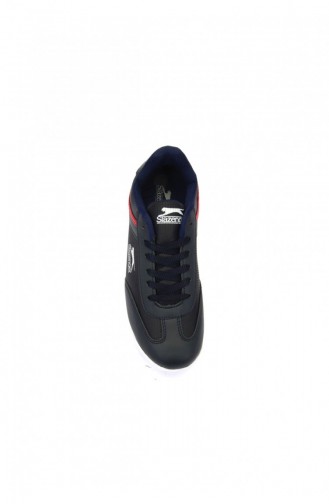 سلازنجر‬‎‎ حذاء نسائي بتصميم كاجوال لون كحلي واحمر 80259