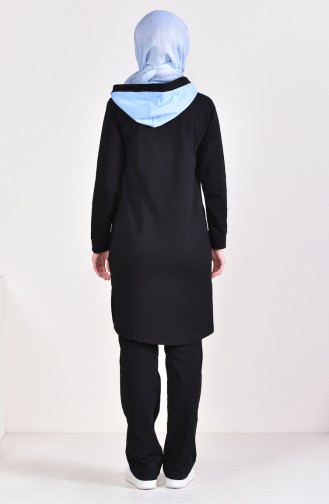 Garment Track Suit 1420-01 Black Blue 1420-01
