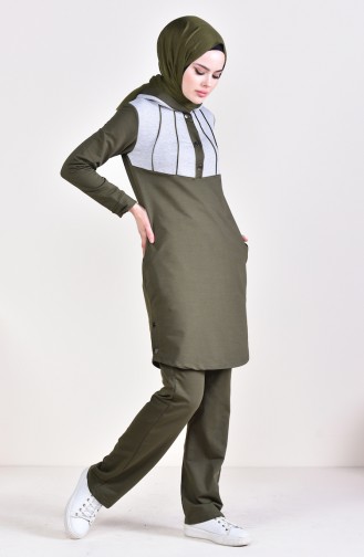 Garment Tracksuit 1420-05 Khaki Gray 1420-05