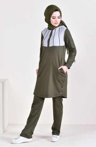 Garment Tracksuit 1420-05 Khaki Gray 1420-05