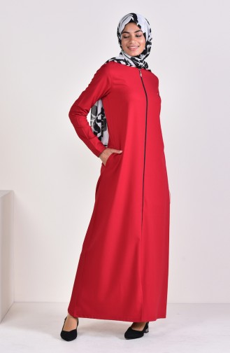 Embroidered Abaya 99183-02 Claret Red 99183-02