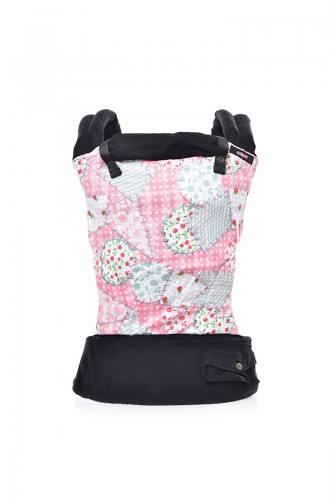Salopet Bebek Taşıyıcısı Patchwork MSC006B Siyah