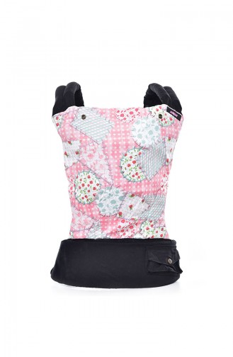 Salopet Bebek Taşıyıcısı Patchwork MSC006B Siyah