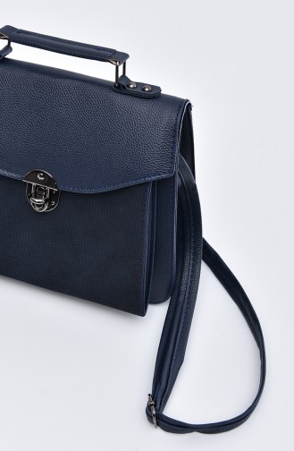Navy Blue Shoulder Bags 24-04