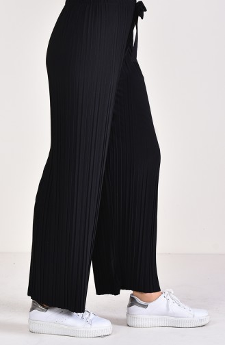 Pleated Pants Cuff Trousers 2150-05 Black 2150-05