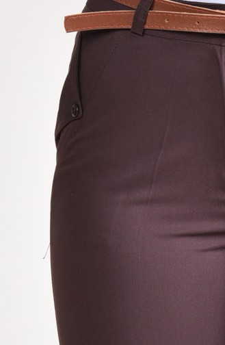 Belt Fabric Pants 0544-02 Brown 0544-02