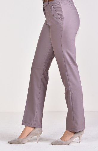 Belted Fabric Pants 0544-08 Mink 0544-08