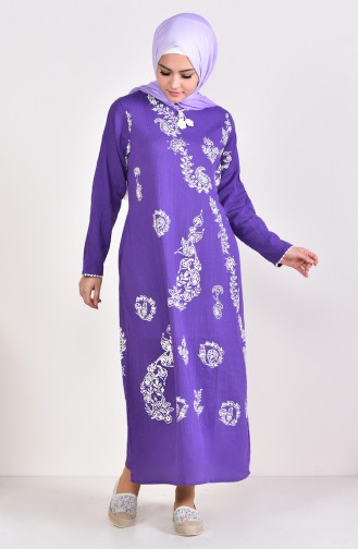 Purple İslamitische Jurk 0004-08