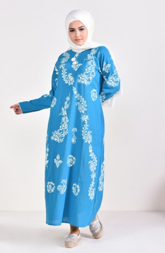 Robe Hijab Turquoise 0004-09