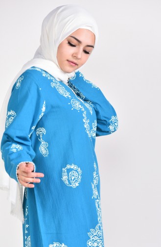 Turquoise İslamitische Jurk 0004-09