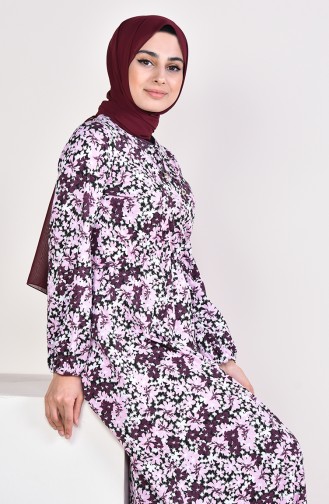 Powder Hijab Dress 0417G-01