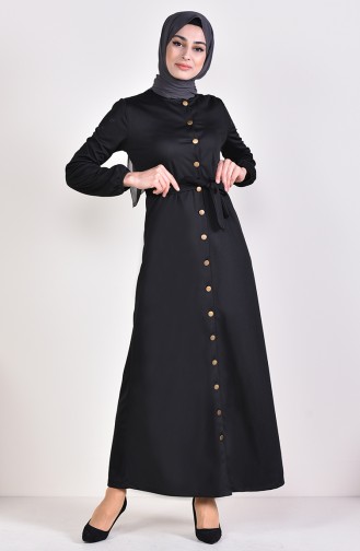 Black Hijab Dress 4015-01