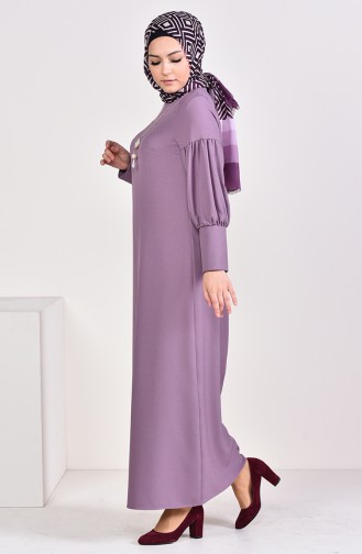 Lila Hijab Kleider 1008-09