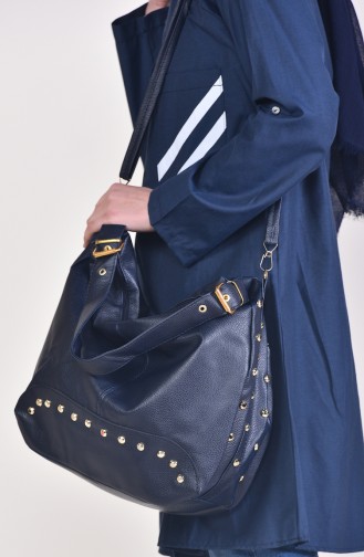 Navy Blue Shoulder Bag 18-04