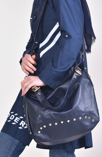 Navy Blue Shoulder Bag 18-04