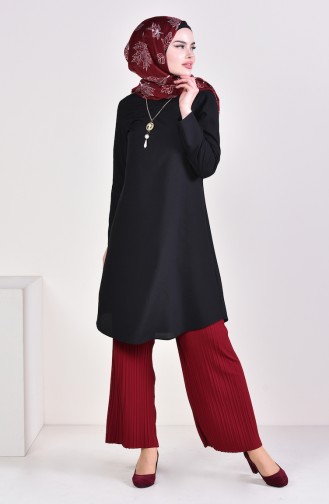 Pleated Pants Cuff Trousers 2150-02 Bordeaux 2150-02