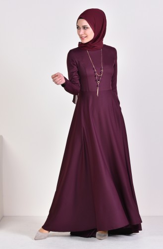 Robe Hijab Cerise 4055-36