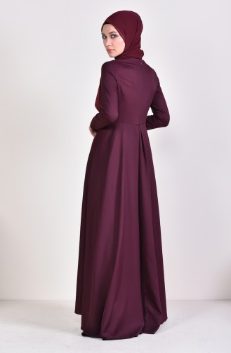 Robe Hijab Cerise 4055-36