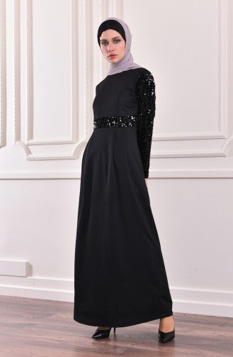 Sequined Dress 4025-02 Black 4025-02