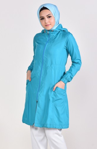 Turquoise Raincoat 0021-03
