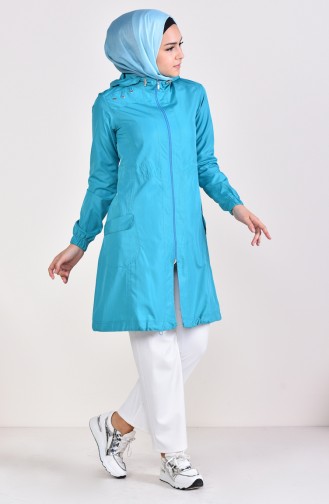 Turquoise Raincoat 0021-03