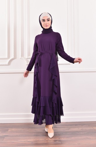Purple Hijab Dress 0204-02