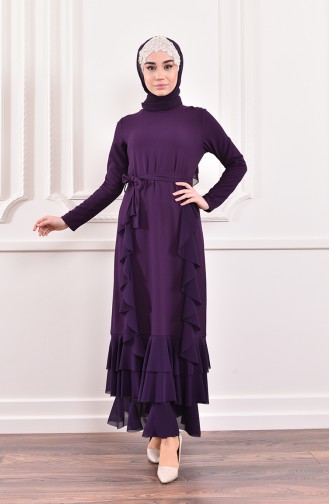 Purple İslamitische Jurk 0204-02