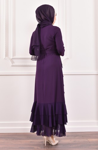 Purple Hijab Dress 0204-02