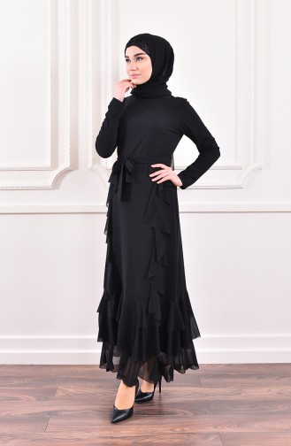 Black Hijab Dress 0204-01