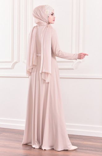 Robe de Soirée 6002-05 Beige 6002-05