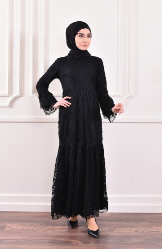 Black Hijab Dress 1026-01