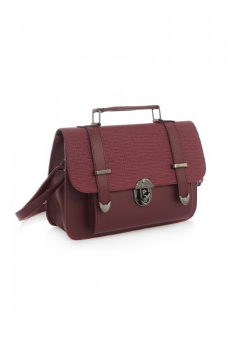 Claret red Shoulder Bag 03Z-05