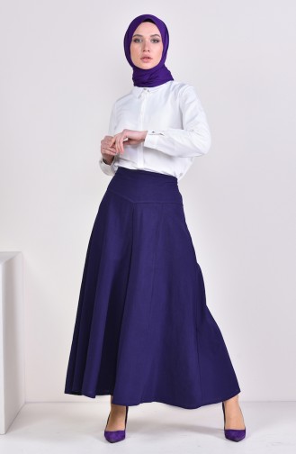 Sile Cloth Pants Skirt 0500-04 purple 0004-04