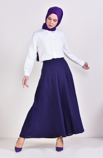 Sile Cloth Pants Skirt 0500-04 purple 0004-04