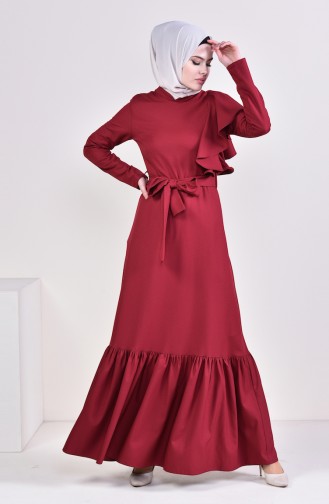 Robe Hijab Bordeaux 81701-02