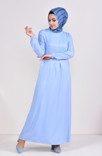Blau Hijab Kleider 1171-04