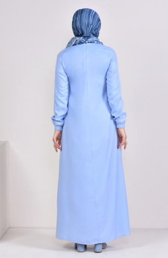 Blau Hijab Kleider 1171-04