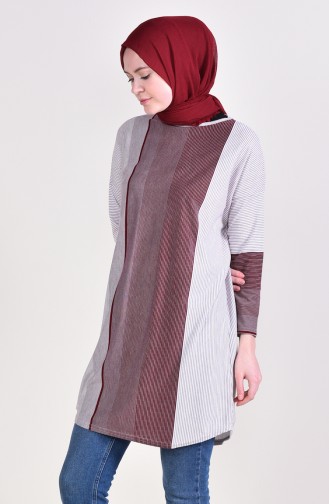 Yarasa Kol Tunik 9040-01 Bordo