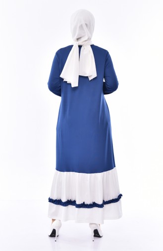 Pleated skirt Dress 4999-05 İndigo 4999-05