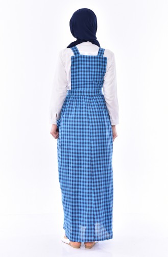 Blue Hijab Dress 5016-02