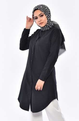 Pocketed Judge Collar Tunic 2484-04 Black 2484-04